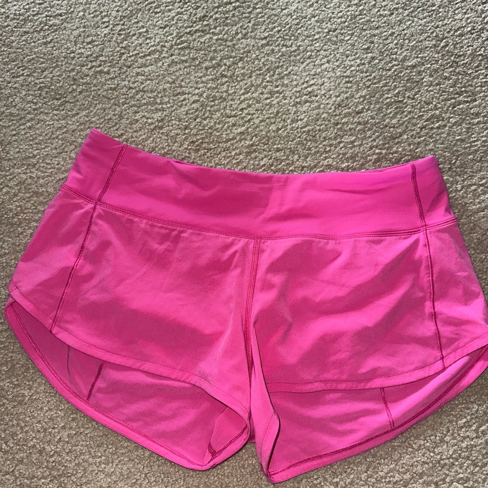 Lululemon Athletica Bright Pink Athletic Shorts